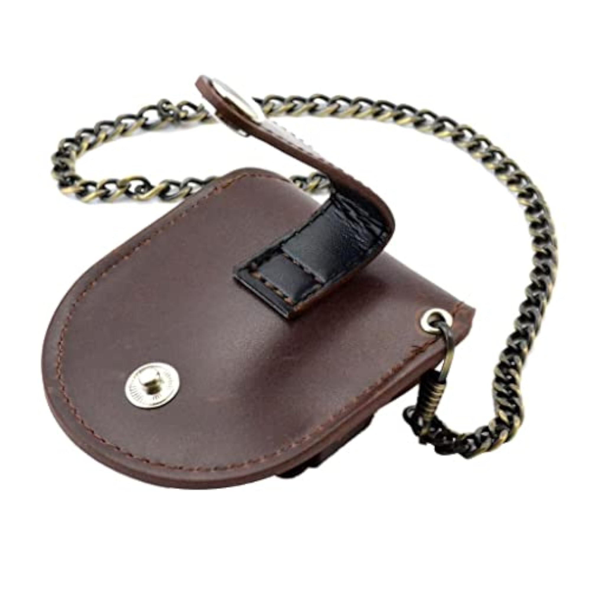 Vintage Pocket Watch Bag Case Pouch Holder with Chain