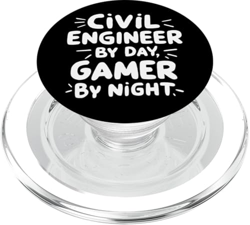 Ingegnere civile di Day Gamer by Night Ambiente naturale PopSockets PopGrip per MagSafe