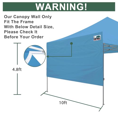 image for Eurmax USA 10ft Instant Canopy SunWall Canopy Tent Sidewall for Pop Up