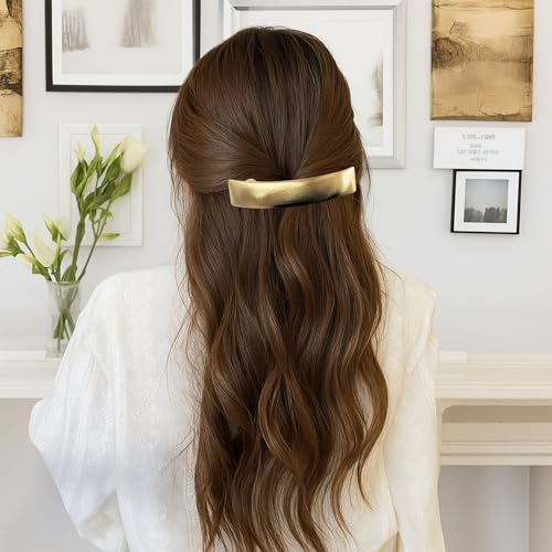 Image of Pack of 6 pcs Gold-Tone Hair Clips set , Decorative Butterfly and Leaf Design,Metal Hair Clip /Back pin for Wedding /Trending Hair Accessories for girls & Women,Golden Metal Hairclips for Girls Barrette Hair Clips Back Clip Hair Accessories for Women