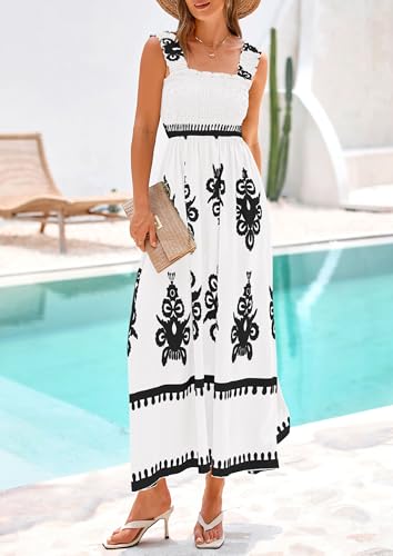 Image of PRETTYGARDEN Women's Sleveless Boho Maxi Dress