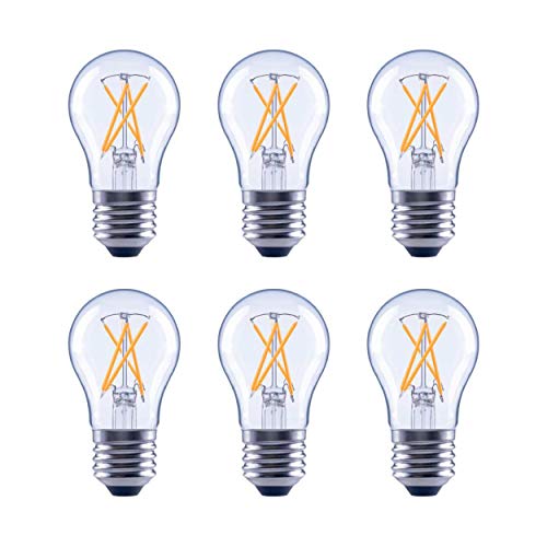 Asencia FG-03892 15 Watt Equivalent A15 Clear General Purpose Soft White 2700K, 15,000 Hour Dimmable 6-Pack LED Light Bulb