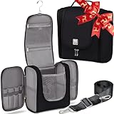 BOACAY Extra Large Hanging Travel Toiletry Bag for Women and Men, Makeup Bag, Bathroom & Shower Organizer Kit for Accessories, Cosmetics, Essentials