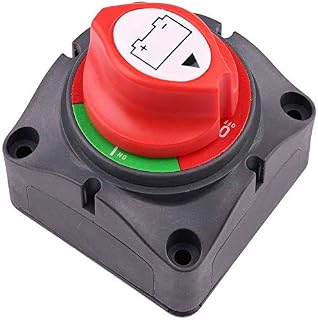 Marine Battery Disconnect Switch - Premium On-Off Position Master Cut Off - 6V 12V 24V 48V - Battery for Boat, ATV, RV, UTV, Heavy Duty Waterproof Isolato Switch, 275/1250 Amps (On-Off)