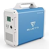 MAXOAK Portable Power Station BLUETTI EB150 1500Wh AC110V/1000W Camping Solar Generator Lithium Emergency Battery Backup with 2 AC outlet Pure Sinewave,DC12V,USB-C for Outdoor Road Trip Travel Fishing