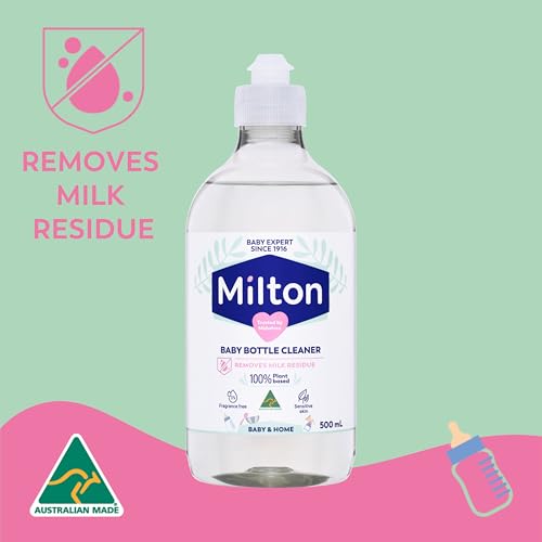 Milton Babyflaschenreiniger 500 ml – speziell entwickelt, um alle Milchrückstände zu entfernen, die für das Wachstum schädlicher Bakterien verantwortlich sind