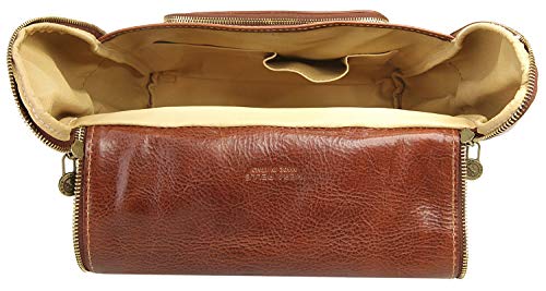 Preisvergleich Produktbild Piké Rucksack Echt Leder braun Herren, Damen - 017440