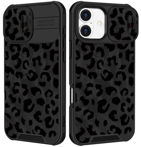 Image of Funermei for iPhone 17 Case - Women Girls Cute Phone Cover Pretty Girly Aesthetic Black Butterfly Unique Design with Slide Camera Cover and Dual Protection Funda for iPhone 17 Case
