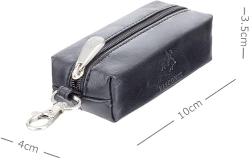 Miniatura 5 de Visconti MZ18 Monza - Llavero de piel auténtica con cremallera, Negro -, Visconti Mz18 Monza - Llavero de piel auténtica con cremallera