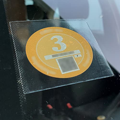 Easyboost Pochette Autocollante pour Vignette Crit'Air Moto Auto Etui Plastique Support Transparent Protection Plastifiée Voiture 90 x 90mm (1 Pochette) - Image 4