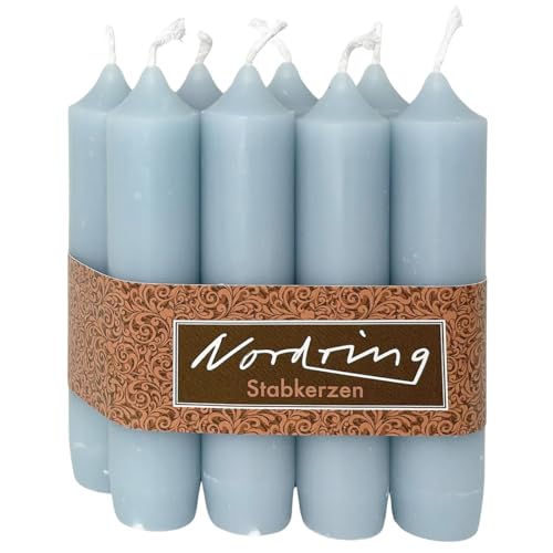 Nordring 8 Stück Stabkerzen hellblau 2,2 x 11 cm hoch