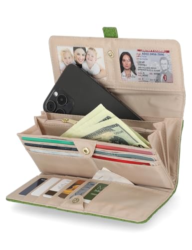Image of Mundi File Master Womens RFID Blocking Wallet Clutch Organizer With Change Pocket