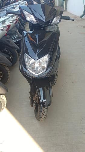 Image of Ultrabikes adult Aura Electric Scooter With 48V 24AH Lithium Ion Battery | 2 Year Warranty On Battery | 60 KM Range On Single Charge | 3 Speed Modes | USB Charging Facility I 45 KMPH TOP Speed (Black)