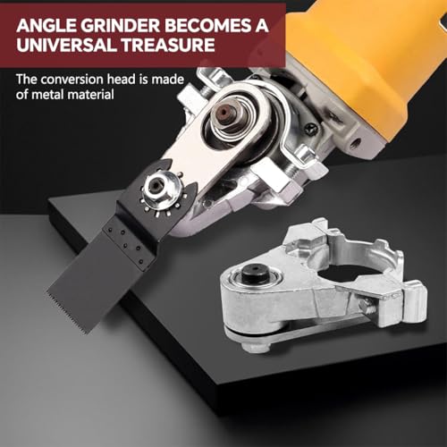 Image of Serplex Oscillating Multitool Blades Accessories Kits, Angle Grinder to Oscillating Tool Multi-Tool Conversion Attachment with Saw Blades Sanding Pads & Hardware, for Wood, PVC, Plastic, Polishing