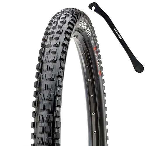 Minion DHF 26x2.50WT Mountain Bike Tire with EXO Puncture Protection Bundle with Cycle Crew Tire Lever
