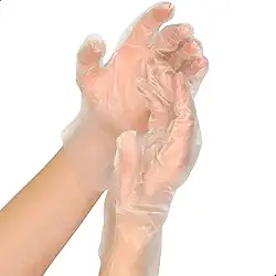 Luva Descartavel Polietileno Transparente Higiene 100 Unidades