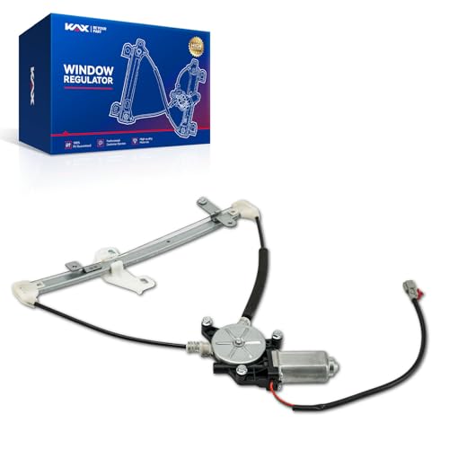Image of KAX Rear Left Power Window Regulator w /Motor Fit for Honda Civic 2001-2005 | Rear Left Driver Side 741-744 Power Window Lifter Replaces 72750S5DA05,72710S5DA01,72750S5DA01(2-Pin)