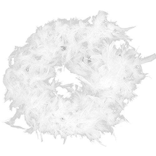 Censhaorme 2m Feder Schal Kostüm Dekoration Hochzeitsfest Dekor Wohnkultur Crafts DIY Banner Requisiten für Fotografie Crafts Garland Bunting Cover