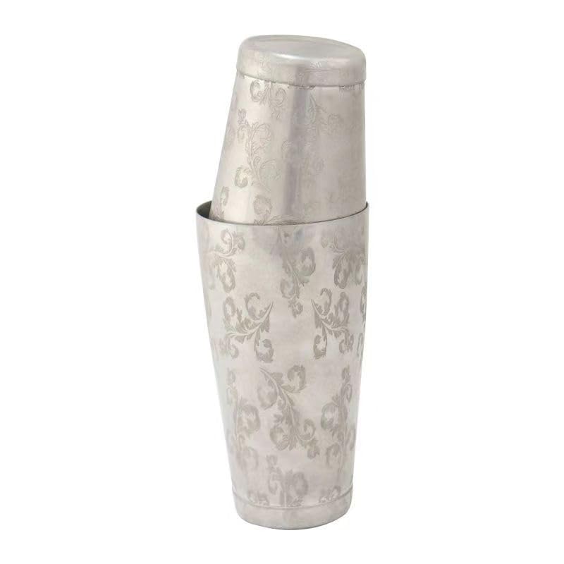 Coctelera de barra, herramientas de coctelería for principiantes, juego completo de coctelera de acero inoxidable, barra de cócteles grabada. (Color : 4)