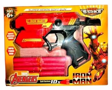 Prancing Unicorn Avenger 10 Soft Bullet Blaster Iron Man Gun Toys for Kids Avenger Super Hero Gun Safe Materials Composed of Eco Cordial Material, It is Safe for Kids. (B0C4JQ5W9F) Amazon Price History, Amazon Price Tracker