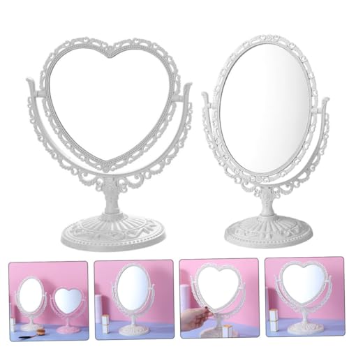 Ipetboom Espejo de Maquillaje Dobles Corazón 2 Piezas miniatura 6