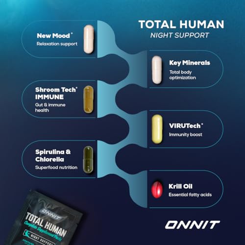 ONNIT Total Human Day and Night Vitamin Packs for Men and Women,Capsule, Adult Multivitamin, 30-Day Supply - Image 5