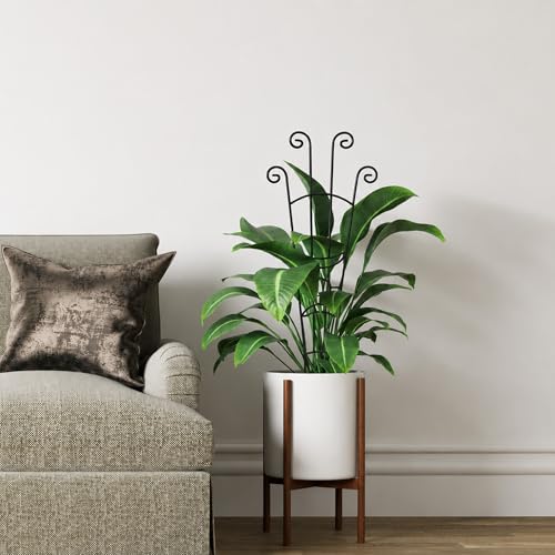 Image of 32.6in Plant Trellis for Climbing Plants Indoor, Expandable Large Metal Trellis for Potted Plants, Heavy-Duty Tall Pothos Plant Climber Support for Ivy Pothos Hoya Monstera, 4P