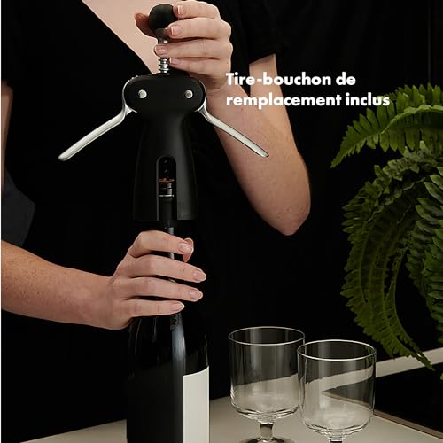 Tire-Bouchon à vis en acier robuste avec coupe-capsule amovible - 5