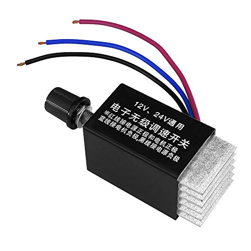 Acxico 1Pcs DC 12V 24V Motor Speed Controller Switch Truck Fan Heater Control Defroster