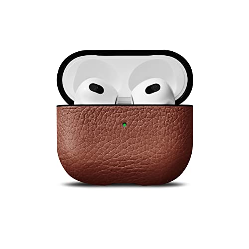 Woolnut Leather Case for AirPods 3rd Gen - Cognac Brown Cover