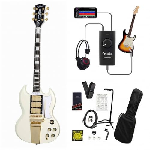 Epiphone/Inspired by Gibson Custom 1963 Les Paul SG Custom with Maestro Vibrola Classic WHT �^�����Z�b�V�����ŏ�B�ILink I/O�t��13�_�Z�b�g