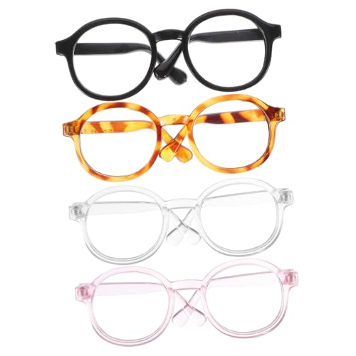 BESPORTBLE Funny Pet Glasses 4pcs Cat and Dog Sunglasses Decorative Party Glasses