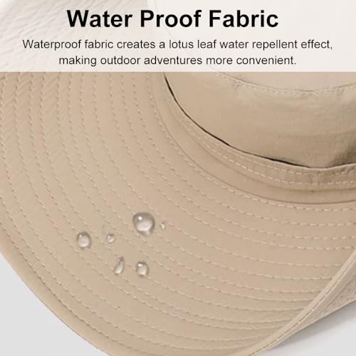 SagaSave Chapéu de pesca, aba larga, proteção solar, proteção UV, FPS 50+, chapéu de proteção respir
