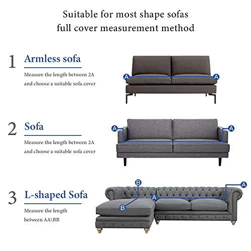 Stacypik Retro Floral Sofa Cover For Pets Kids,Soft Reversible Couch Cover For 2 Cushion Couch,Textured Chenille Slipcover Garden Boho Furniture Cover For Dogs,Multi-Use Farmhouse Blanket Home Decor #TOP6