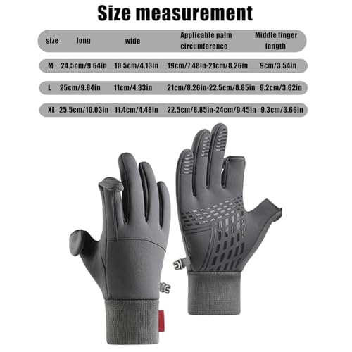 de caminhada, de inverno para mulheres - térmicas à prova de com design de 2 dedos cortados - quente
