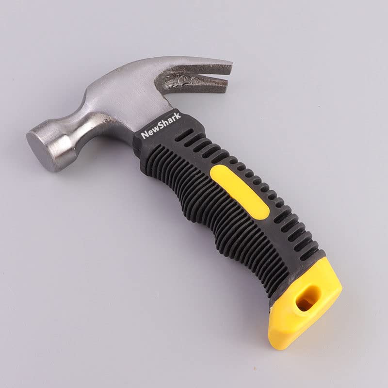 NewShark Multifunctional Mini Nail Hammer 0.25kg 6.7 inch Multi scene Small Hammer Head Mini Hammer Escape Hammer Lifesaving Hammer