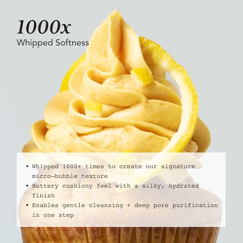 Image of Whipped Korean Skincare Face Wash, Doubles as a Face Mask, Yuzu Grapefruit, Hydrating Vegan Facial Cleanser for Dry Uneven Skin, Radiance Boosting Care with Vitamin C, Niacinamide, Hyaluronic Acid