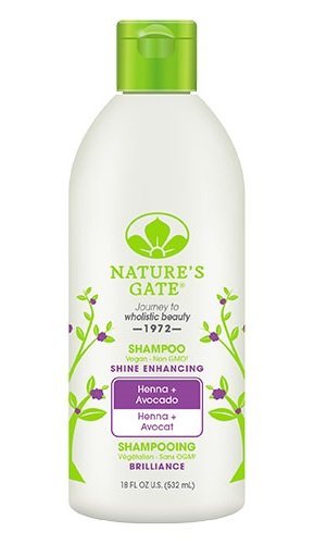Nature's Gate Shine Enhancing Shampoo for Dull, Lifeless Hair with Henna, 18 Ounce