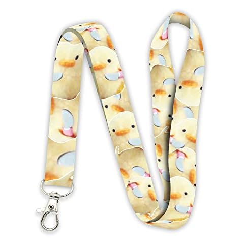 AkinaWay Duck With Knife Peep Meme Lanyard Keychain Cover