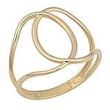14 K Amarillo Oro Pulido Ancho Anillo