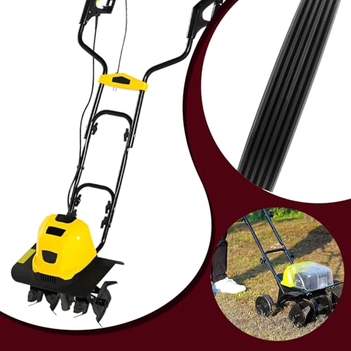 YINETTECH 2 Stück 6PJ309 Rippenriemen Serpentin Antriebsriemen Wellenschliff Gummi Kraftübertragungsriemen kompatibel mit Elektro-Vertikutierer BEV1232 Schwarz