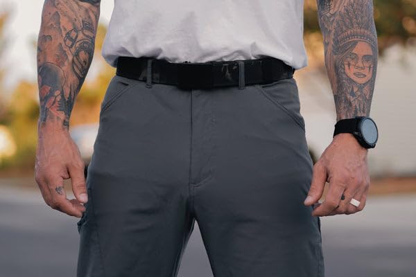 Savage Tacticians EDC Ratchet Belt for Men - Tactical 1.5" Nylon Gun Belt - Matte Black Utility Strap for Concealed Carry4