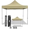 Cobizi 10×10 pop up canopy without sidewall 10 x 10 ft khaki  urban country home decor
