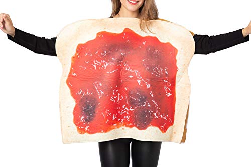Spooktacular Creations Peanut Butter And Jelly Pbj Costume Adult Couple Set W/One Peanut Butter Plush And One Jelly Plush For Halloween #TOP9