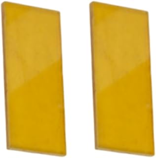 Aibote 1 Pair Amber PEI Polyetherimide Transparent Knife Handle Scales Slabs Handles Material Knives Custom EDC DIY Tools for Knife Handle Making (120X40X6MM)