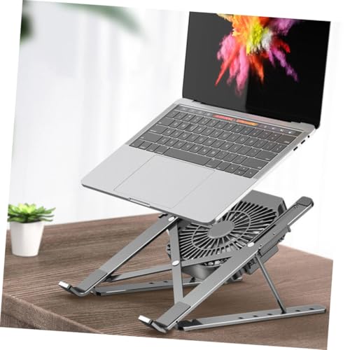 Soporte ajustable de aleación para portátil con ventilador de enfriamiento miniatura 6