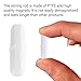 joaoxoko Magnetic Stir Bars,10 Pcs PTFE Magnetic Stirrer Mixer Stir Bar, 20 mm/ 0.8 Inch White Laboratory Stirrer Mixer Bar (10)