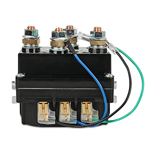 LIEBMAYA 12V 500A Seilwind Relais Magnetschalter Schwerlast-Relais für 6000lbs-18000lbs ATV, UTV, SUV