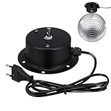 Amosfun Spiegelkugelmotor FüR Discokugel 11X11X4Cm Elektrischer Motor Mit Leiser Laufleistung Ideal FüR BüHnen- Und Partybeleuchtung Einfache Montage