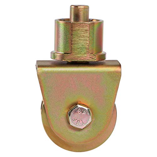 Skelang 2 Inch Sliding Gate Wheels - V Groove Gate Wheel, 360 Degrees Rotational Block, Pack of 2 - Total Load Capacity 1320 Lbs